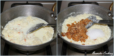 Aromatique cuisson Akkaravadisal (Akkara Adisal), lait sucré Pongal (cuisson) Akkaravadisal aromatique de cuisson (Akkara Adisal), lait sucré Pongal