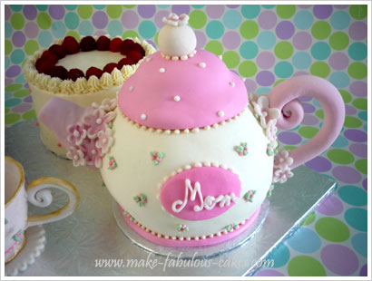 Un gâteau Teapot (parti de thé) Un gâteau Teapot