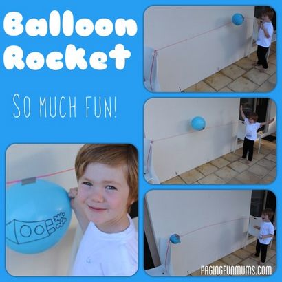 Ballon Rocket ... facile - FUN expérience scientifique pour les enfants (fusée) Rocket ballon ... facile - FUN expérience scientifique pour les enfants