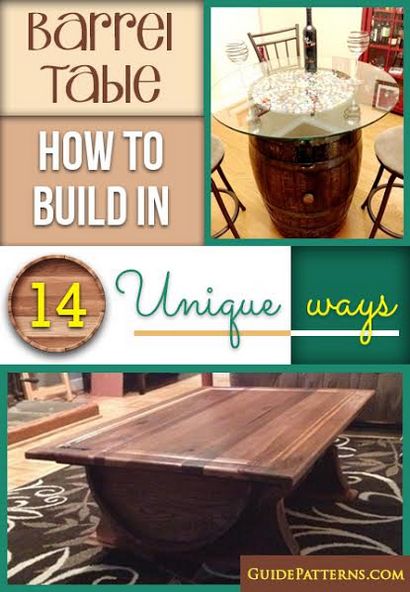 Barrel Table Comment construire en 14 façons uniques, modèles de guidage (table de tonneau de vin comment faire) Barrel Table Comment construire en 14 façons uniques, Modèles Guide