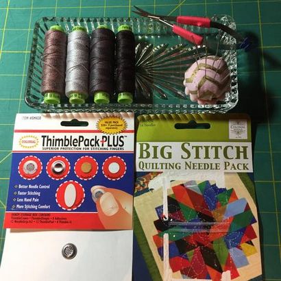 Big Point quilting Tutorial - Studio Red Thread (tutoriel) Big point quilting Tutorial - Fil rouge studio