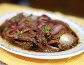 Bistek, steak de boeuf Philippines, CASA Veneracion (filipino) Bistek, Steak de boeuf philippine, CASA Veneracion