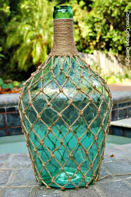 Designs Cottage Cameo nouées Jute net ou bonbonnes bouteilles bricolage Tutorial (cameo) Designs Cottage Cameo nouées Jute net ou bonbonnes bouteilles bricolage Tutoriel