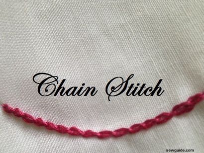 CHAIN STITCH - ses 12 variations belle broderie Stitching Tutoriels - Guide Sew (point) CHAIN STITCH - ses 12 variations de belles broderies Stitching Tutoriels - Guide Coudre