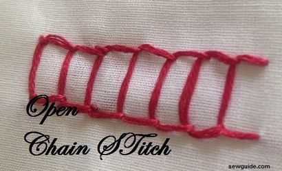 CHAIN STITCH - ses 12 variations belle broderie Stitching Tutoriels - Guide Sew (beau) CHAIN STITCH - ses 12 variations de belles broderies Stitching Tutoriels - Guide Coudre