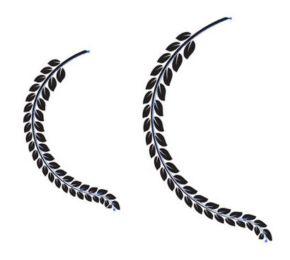 Créer une couronne de fleurs d'or Laurel Vector dans Illustrator, Behind the Graphics (couronne) Créer une couronne de fleurs d'or Laurel Vector dans Illustrator, Behind the Graphics