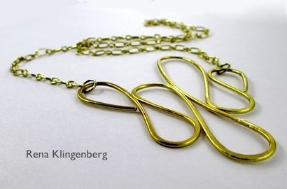 Courbes dangereuses Fil - Collier de chaîne (tutoriel) (comment faire collier de travail de fil) Courbes dangereuses Fil - Collier de chaîne (Tutorial)