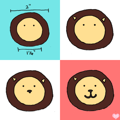 Diamants pour le dessert Lion (lion) Biscuits Diamants pour Cookies Dessert Lion