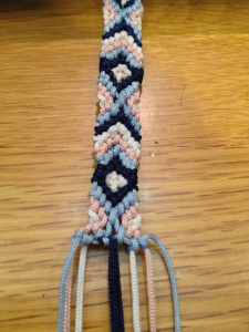 Diamants Bracelet d'amitié, facile par moi (noeuds avant deux fois) Diamants Bracelet d'amitié, facile par moi