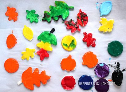 DIY Air sec en pâte polymère - La chute des feuilles Imprints enfants Craft - Le bonheur est fait maison (argile) DIY Air sec en pâte polymère - La chute des feuilles Imprints enfants Craft - Le bonheur est fait maison
