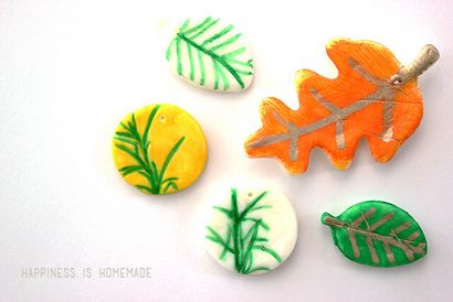 DIY Air sec en pâte polymère - La chute des feuilles Imprints enfants Craft - Le bonheur est fait maison (empreintes) DIY Air sec en pâte polymère - La chute des feuilles Imprints enfants Craft - Le bonheur est fait maison