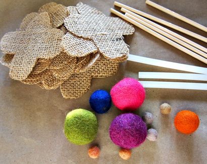 Bricolage - Fleurs Burlap Spoonful of Imagination (comment faire des fleurs roulées en toile de jute) Bricolage Fleurs Burlap - Spoonful of Imagination
