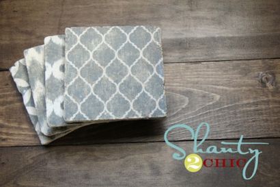 Sous-verres de bricolage et Printables gratuit! 2 Shanty Chic (montagnes) Sous-verres de bricolage et Printables gratuit! 2 Shanty Chic