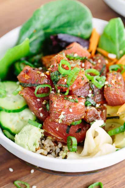 Facile maison de thon Ahi Poke Recette Bowl, Jessica Gavin (maison) Facile maison de thon Ahi Poke Recette Bowl, Jessica Gavin