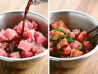 Facile maison de thon Ahi Poke Recette Bowl, Jessica Gavin (Poke) Facile maison de thon Ahi Poke Recette Bowl, Jessica Gavin