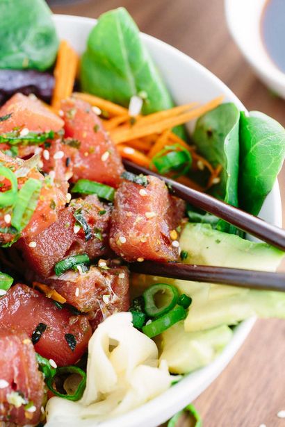 Facile maison de thon Ahi Poke Recette Bowl, Jessica Gavin (bol) Facile maison de thon Ahi Poke Recette Bowl, Jessica Gavin