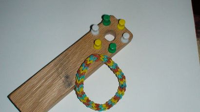 Facile à faire Élastique Loom et bracelet 9 étapes (avec des images) (bande) Facile à faire Élastique Loom et bracelet 9 étapes (avec photos)