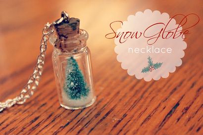 EAT SLEEP MAKE CRAFT Snow Globe Collier (collier) EAT SLEEP MAKE CRAFT Snow Globe Collier