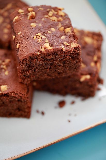 Brownies au chocolat sans oeufs - DivineTaste (carrés au chocolat) Brownies au chocolat sans oeufs - DivineTaste