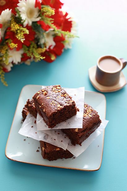 Brownies au chocolat sans oeufs - DivineTaste () sans œufs Brownies au chocolat sans oeufs - DivineTaste