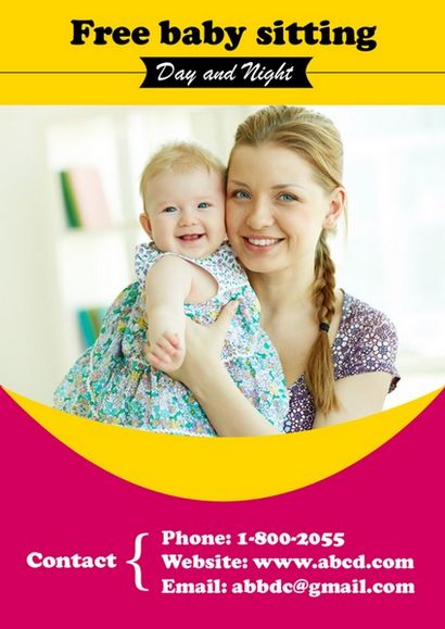 Gratuit Baby-sitting Circulaires Idées uniques, modèles magnifiques et des échantillons (idées) Gratuit Baby-sitting Circulaires Idées uniques, des modèles magnifiques et des échantillons