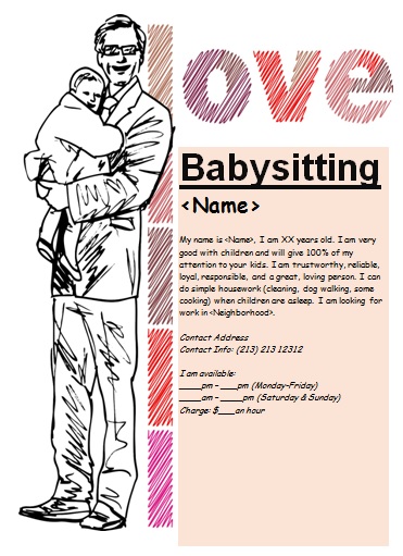 Gratuit Baby-sitting Circulaires Idées uniques, des modèles magnifiques et des échantillons (baby-sitting) Gratuit Baby-sitting Circulaires Idées uniques, des modèles magnifiques et des échantillons