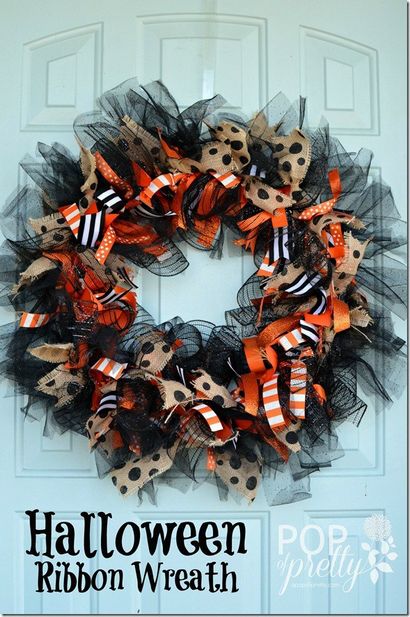 Halloween bricolage Ruban fantaisie Couronne - Pop de Blog A Pretty (Canadian Blog Décoration - St (fantaisie) Halloween bricolage Ruban fantaisie Couronne - Pop de Blog A Pretty (Canada Décoration Blog - St