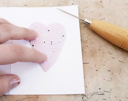 Papier à la main semences Valentine Tutorial (tutoriel) Graine Handmade Paper Valentine Tutorial
