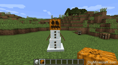 Comment construire un homme de neige dans Minecraft (de digminecraft) Comment construire un homme de neige dans Minecraft