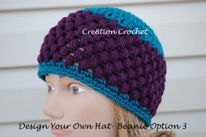 Comment concevoir votre propre chapeau Crochet personnalisé - Cre8tion Crochet (en laissant début vide) Comment concevoir votre propre chapeau Crochet personnalisé - Cre8tion Crochet