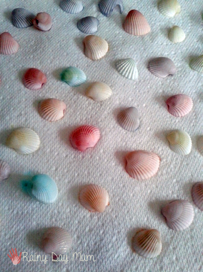 Comment teindre seashells (comment faire la couleur coquille d'oeuf) Comment teindre seashells