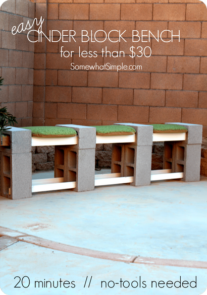 Comment faire un Parpaing Banc - Un peu simple (calamine) Comment faire un Parpaing Banc - Un peu simple