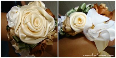Comment faire une mère - jour de s avec Corsage Roses - Ruban au sujet d'une maman (roses) Comment faire une mère - jour de s avec Corsage Roses Ruban - A propos de A maman