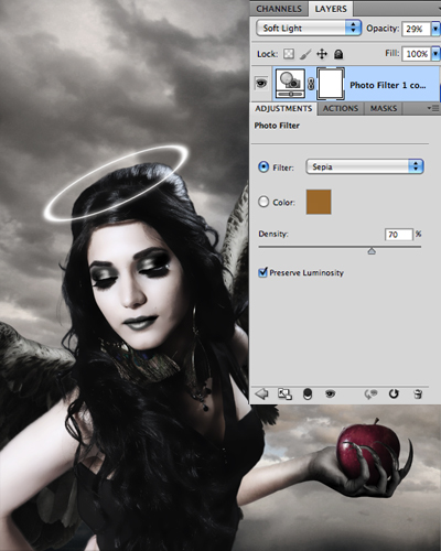 Comment faire des ailes d'ange et changer les couleurs de la peau dans Photoshop (peau) Comment faire des ailes d'ange et changer les couleurs de la peau dans Photoshop