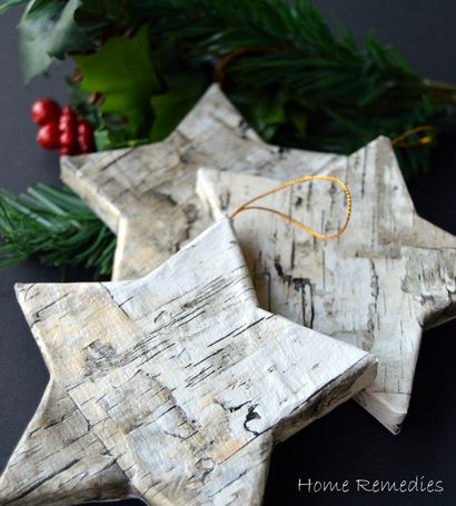 Comment faire des ornements d'écorce de bouleau - The Easy Way (papier mâché étoiles) Comment faire des ornements d'écorce de bouleau - The Easy Way