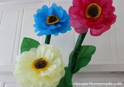 Comment faire des fleurs en papier Tissue géant - Hoosier maison (géant) Comment faire des fleurs en papier Tissue géant - Hoosier maison