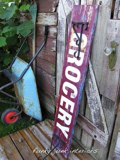 Comment faire de vieux signes - la façon indésirable Funky - Interiors Funky Junk (signes Funky Junk) Comment faire de vieux signes - la façon indésirable Funky - Interiors Funky Junk