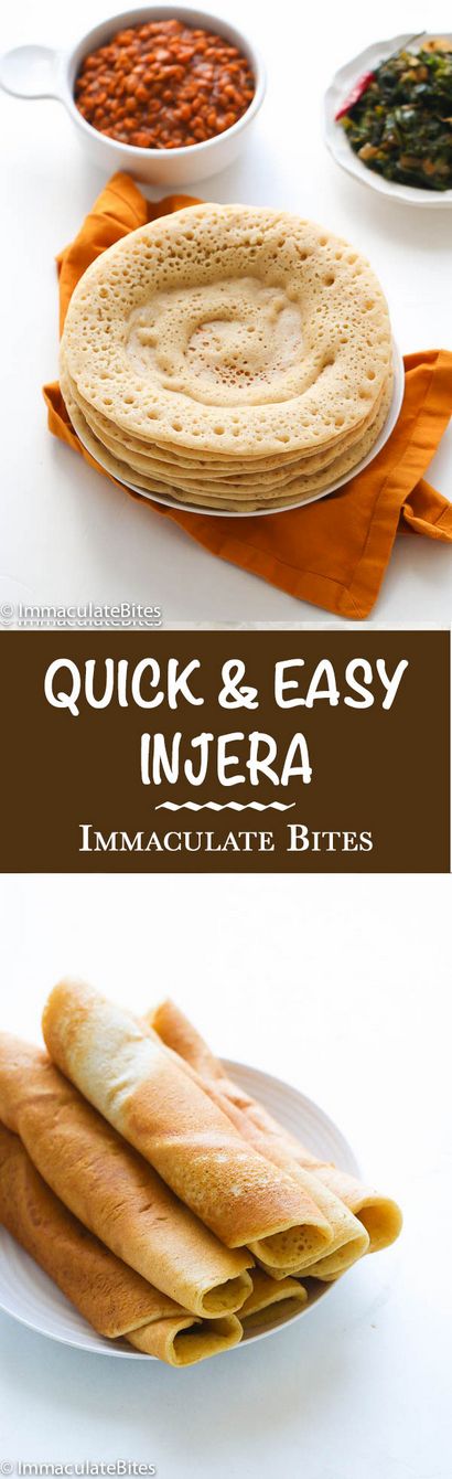 Injera - Bouchées Immaculée (comment faire injera alimentaire ethiopien) Injera - Bouchées Immaculée