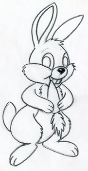 Tirons Rabbit Cartoon (comment faire un dessin de lapin) Tirons Cartoon Lapin