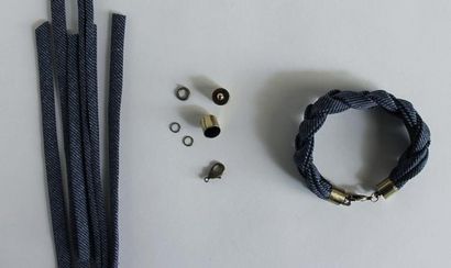 Lula Louise DIY Tutoriel Tressé Bracelet Tissu (Tissu) Lula Louise DIY Tutoriel Bracelet Tressé Tissu