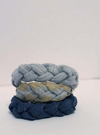 Lula Louise DIY Tutoriel Tressé Bracelet Tissu (tutoriel) Lula Louise DIY Tutoriel Bracelet Tressé Tissu