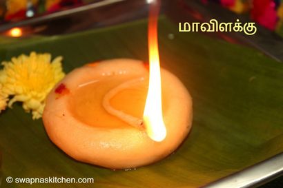 Maavilakku recette maavu (lampe de farine de riz) (lampe) Maavilakku recette maavu (lampe de farine de riz)
