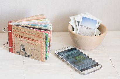 Faire un mini-album avec un livre Vintage Cover, Marque et prend (livre) Faire un mini-album avec un livre Vintage Cover, Marque et prend