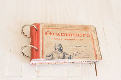 Faire un mini-album avec un livre Vintage Cover, Marque et prend (livre) Faire un mini-album avec un livre Vintage Cover, Marque et prend