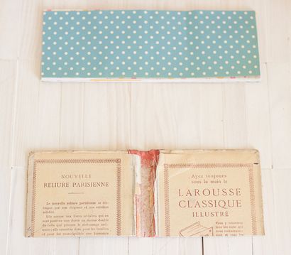 Faire un mini-album avec un livre Vintage Cover, Marque et prend (comment faire un mini livre couvre) Faire un mini-album avec un livre Vintage Cover, Marque et prend