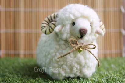 Aiguille Felted Sheep Remie - Comment, Passion Craft (artisanat) Aiguille Felted Sheep Remie - Comment, Passion Craft