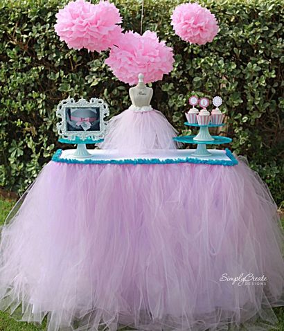 No-Sew Tulle Jupe de table, Catch My Party (capture) No-Sew Tulle Jupe de table, Catch My Party