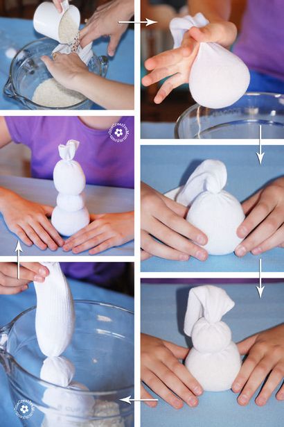 Olaf Sock Bonhomme de neige Tutorial (orchestre de cheveux clairs) Olaf Sock Bonhomme de neige Tutoriel