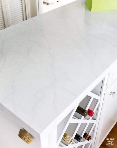 Peinture Countertops de cuisine Ressembler Carrara Marble - Dans mon propre style (comptoirs) Peinture Countertops de cuisine Ressembler Carrara Marble - Dans mon propre style