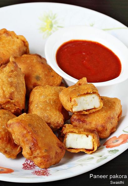 Paneer pakora recette vidéo, Comment faire pakoda paneer épicée (paneer) Paneer pakora recette vidéo, Comment faire pakoda paneer épicée